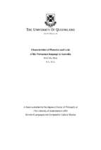 Characteristics of phonetics and lexis of the vietnamese language in australia   ph.d. 