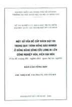 Một số vấn đề cấp bách đặt ra trong quá trình đồng bào khmer ở đồng bằng sông cửu long đi lên công nghệp hóa, hiện đại hóa    vấn đề ruộng đất   nghèo đói   quan hệ tộc người  