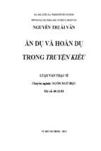 ẩn dụ và hoán dụ trong truyện kiều    