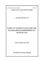 Nghiên cứu giải phẫu ứng dụng phức hợp dây chằng bên ngoài khớp khuỷu của người việt nam