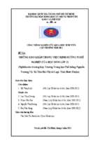 Những khó khăn trong việc định hướng nghề nghiệp của học sinh lớp 12    nghiên cứu trường hợp trường trung học phổ thông nguyễn trường tộ   xã tân hải   thị xã lagi    tỉnh bình thuận  đề tài sinh viê