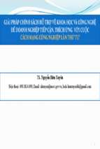 Giải pháp chính sách hỗ trợ về khoa học và công nghệ để doanh nghiệp tiếp cận, thích ứng với cuộc cách mạng công nghiệp lần thức tư