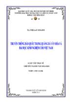 Truyền thông hàn quốc trong quảng bá văn hóa và bài học kinh nghiệm cho việt nam    