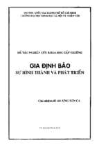 Gia định báo sự hình thành và phát triển    