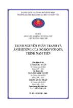 Trịnh nguyễn phân tranh và ảnh hưởng của nó đối với quá trình nam tiến   