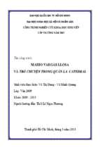 Mario vargas llosa và trò chuyện trong quán la catedral   