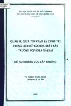 Quan hệ giữa tôn giáo và chính trị trong lịch sử văn hóa nhật bản trường hợp soka gakai    