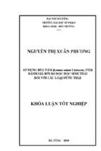 Sử dụng bèo tấm (lemna minor linnaeus, 1753) đánh giá rủi ro độc học sinh thái đối với các loại nước thải