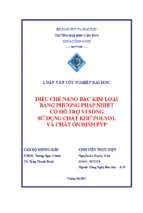 Luận văn tốt nghiệp điều chế nano bạc kim loại, bằng phương pháp nhiệt có hỗ trợ vi sóng sử dụng chất khử polyol