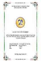 Tìm hiểu nội dung giáo dục kĩ năng tự lập cho học sinh tiểu học trong tác phẩm không gia đình của  héc tô ma lô