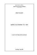 Không gian metric tvs nón