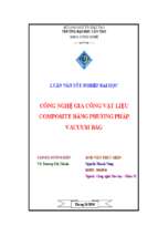 Luận văn tốt nghiệp công nghệ gia công vật liệu composite bằng phương pháp vacuum bag