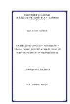 Luận văn vận dụng tdabc để hoàn thiện phương pháp tính giá thành sản phẩm tại công ty tnhh chế biến thực phẩm và bánh kẹo phạm nguyên​