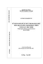 Sử dụng bản đồ tư duy trong dạy học địa lí lớp 5 nhằm phát triển năng lực học sinh