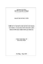 Thiết kế và vận dụng một số trò chơi trong hoạt động ngoại khóa môn khoa học lớp 4 theo hướng phát triển năng lực hợp tác