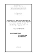 Luận án tiến sĩ mô hình hoá quá trình hoà tách thấm quặng urani và ứng dụng để tính toán chuyển quy mô