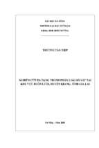 Nghiên cứu đa dạng thành phần loài bò sát tại khu vực buôn lưới, huyện kbang, tỉnh gia lai
