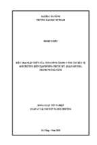 điều tra nhận thức của cộng đồng trong công tác bảo vệ môi trường biển tại phường phước mỹ, quận sơn trà, tp, đà nẵng