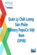 Quản lý chất lượng sản phẩm suntory pepsico việt nam (spvb)