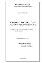 Luận án tiến sĩ nghiên cứu, điều chế xúc tác cracking trên cơ sở điều chế zeolity