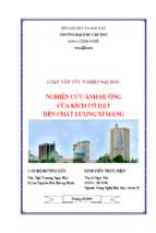 Luận văn tốt nghiệp nghiên cứu ảnh hưởng của kích cỡ hạt đến chất lượng xi măng