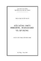 Bất đẳng thức hermite   hadamard và áp dụng
