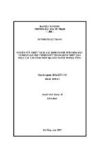 Nghiên cứu chiết tách, xác định thành phần hóa học và phân lập chất tinh khiết trong dịch chiết của thân cây cẩu tích (cibotium barometz) trên địa bàn thành phố đà nẵng