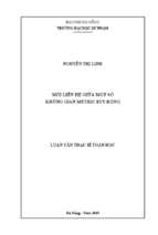 Mối liên hệ giữa một số không gian metric suy rộng.