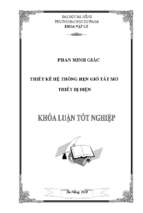 Thiết kế hệ thống hẹn giờ tắt mở thiết bị điện