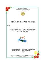 Cấu trúc dữ liệu cây đỏ đen và mô phỏng