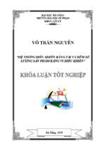 Hệ thống điều khiển băng tải và đếm số lượng sản phẩm bằng vi điều khiển