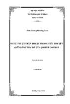 Nghệ thuật trần thuật trong tiểu thuyết giữa lòng tăm tối (heart of darkness) của joseph conrad