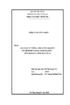 Vận dụng tư tưởng, tấm gương đạo đức hồ chí minh vào dạy phần đạo đức   môn giáo dục công dân lớp 10
