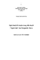 Nghệ thuật kể chuyện trong tiểu thuyết “người tình” của marguerite duras..