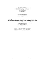 Chiến tranh trong cao lương đỏ của mạc ngôn.