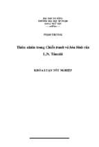 Thiên nhiên trong chiến tranh và hòa bình của l.n. tônxtôi.