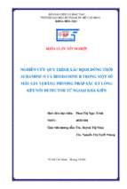 Luận văn tốt nghiệp nghiên cứu quy trình xác định đồng thời auramine o và rhodamine b trong một số mẫu gia vị