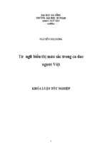 Từ ngữ biểu thị màu sắc trong ca dao người việt.