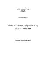 Nền đệ nhị việt nam cộng hòa và sự sụp đổ của nó (1965 1975).
