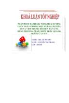 Phân tích đánh giá tổng hàm lượng thủy ngân trong một số loài nghêu, sò và vẹm thuộc bờ biển đà nẵng bằng phương pháp chiết trắc quang phân tử uv vis.