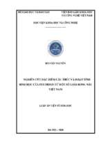 Luận án tiến sĩ nghiên cứu đặc điểm cấu trúc và hoạt tính sinh học của fucoidan từ một số loài rong nâu việt nam