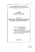 Vấn đề tôn giáo của người chăm ở ninh thuận, bình thuận   thực trạng và chính sách