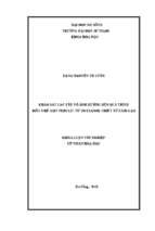 Khảo sát các yếu tố ảnh hưởng đến quá trình điều chế axit ferulic từ oryzanol chiết từ cám gạo.