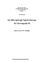 đặc điểm ngôn ngữ nguyễn khải qua hà nội trong mắt tôi.
