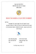 Nghiên cứu điều kiện tối ưu chiết tách anthocyanin từ bắp cải tím và ứng dụng làm chất chỉ thị màu trong chuẩn độ axit – bazo, sản xuất giấy đo ph