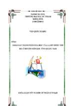 Khảo sát thành phần hóa học của lá sen được thu hái ở huyện điện bàn, tỉnh quảng nam.