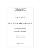 Chuỗi số và sự hội tụ của chuỗi số.