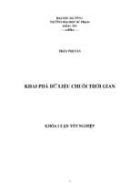 Khai phá dữ liệu chuỗi thời gian.