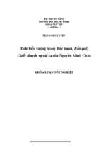 Tính biểu tượng trong bức tranh, bến quê, chiếc thuyền ngoài xa của nguyễn minh châu.