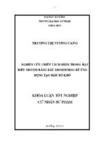 Nghiên cứu chiết tách bixin trong hạt điều nhuộm bằng dầu shortening để ứng dụng tạo màu bò khô.